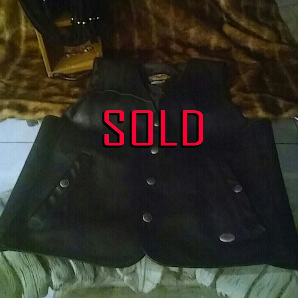 Leather Harley Davidson Vest